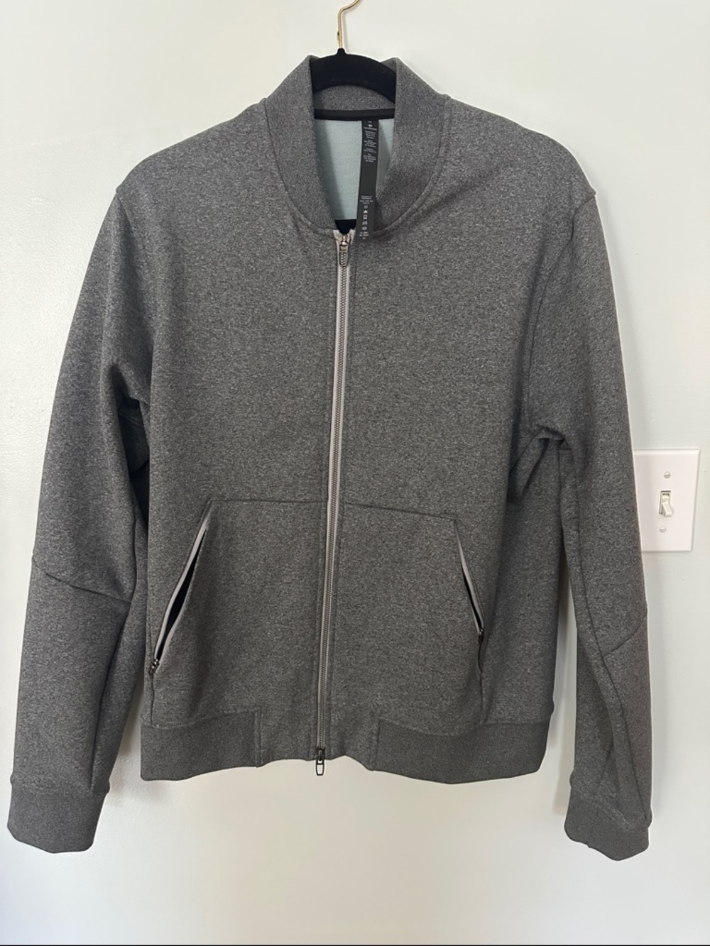 lululemon athletica Heather Gray Bomber Jacket